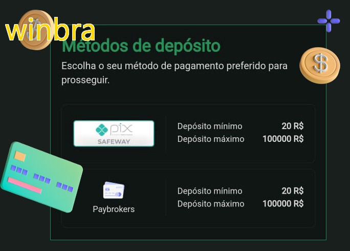 O cassino winbrabet oferece uma grande variedade de métodos de pagamento